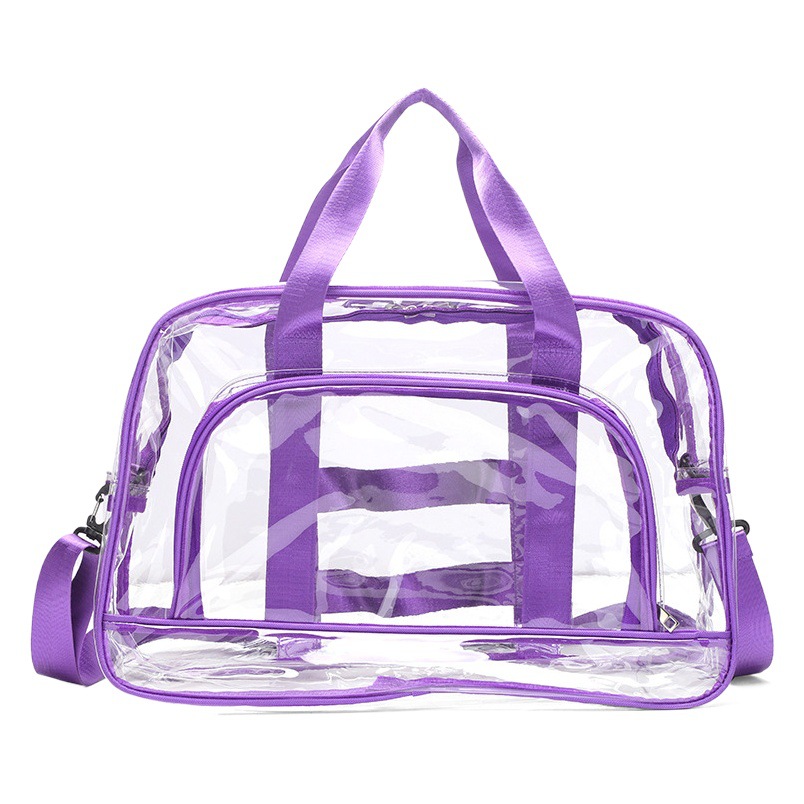 40 Silk cross-border transparent travel bag large capacity transparent pvc travel bag fitness storage transparent bag beach bag for men