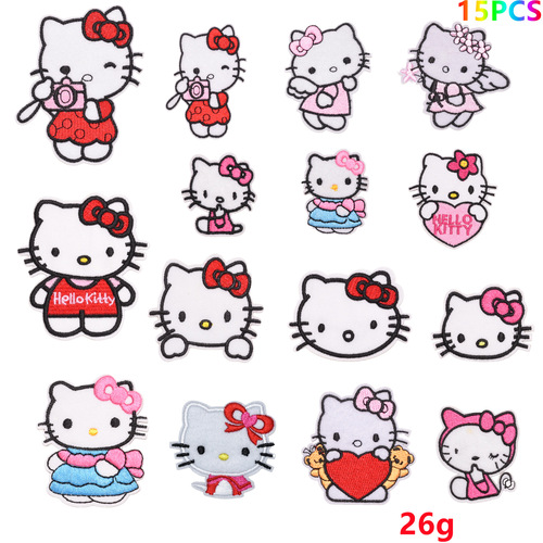 Junle Cat Ironing Repair Patch DIY Handmade Cute Cartoon Children's Fun Clothes Decoration Applique KT