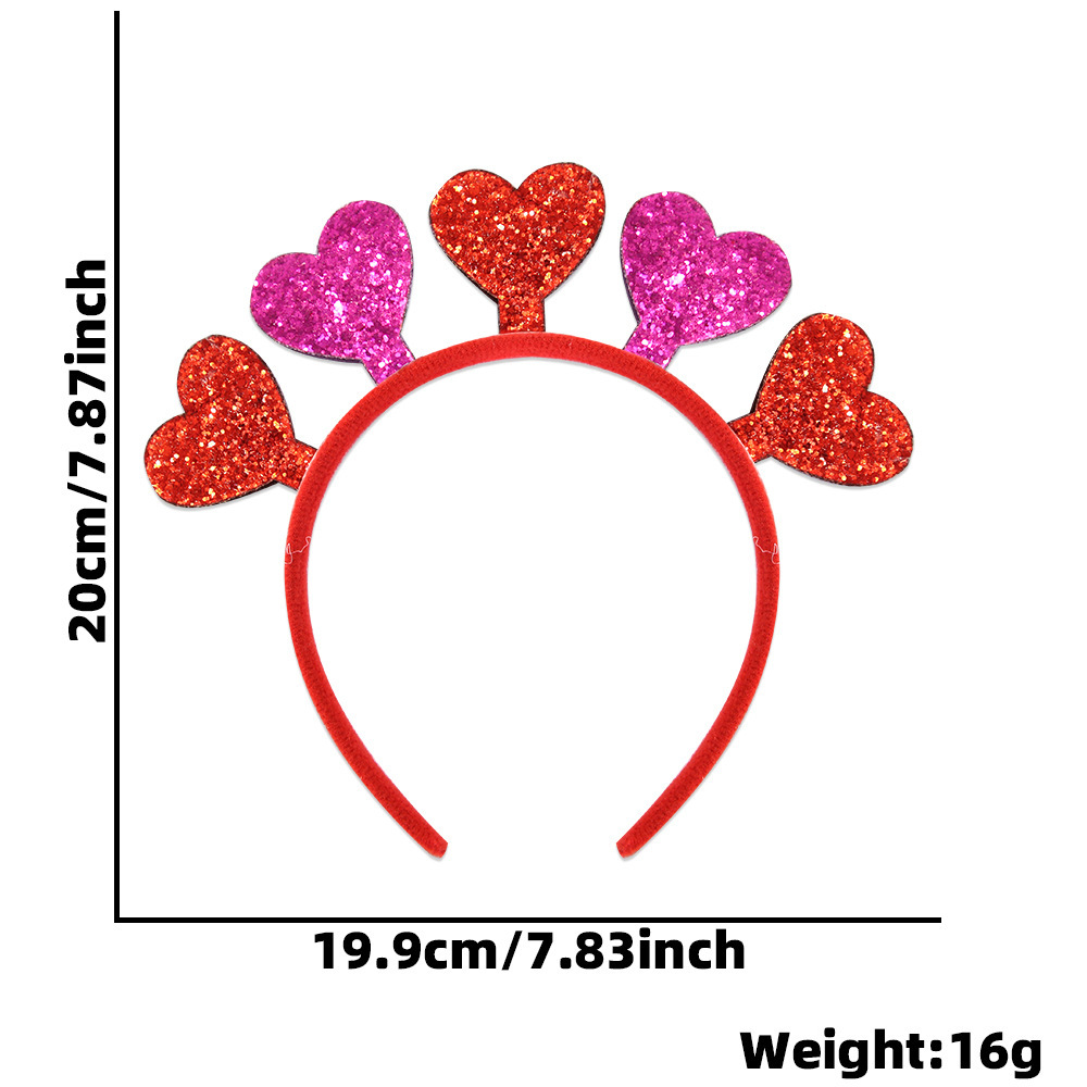Europa y América nuevo estilo de un solo partido decoración diadema accesorios para el cabello bar decoraciones del Día de San Valentín amor diadema cabeza hebilla props