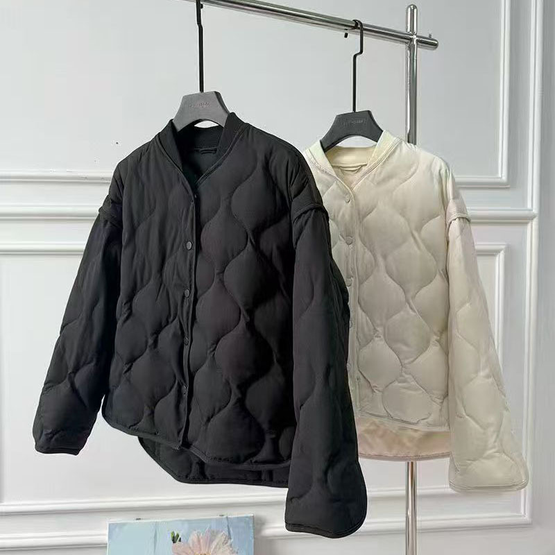 High-End Fashion Style 90 White Duck down Quilted Short down Jacket for Women 2026 Winter New Casual Loose Top High-End Fashion Style 90 White Duck down Quilted Short down Jacket for Women 2026 Winter New Casual Loose Top