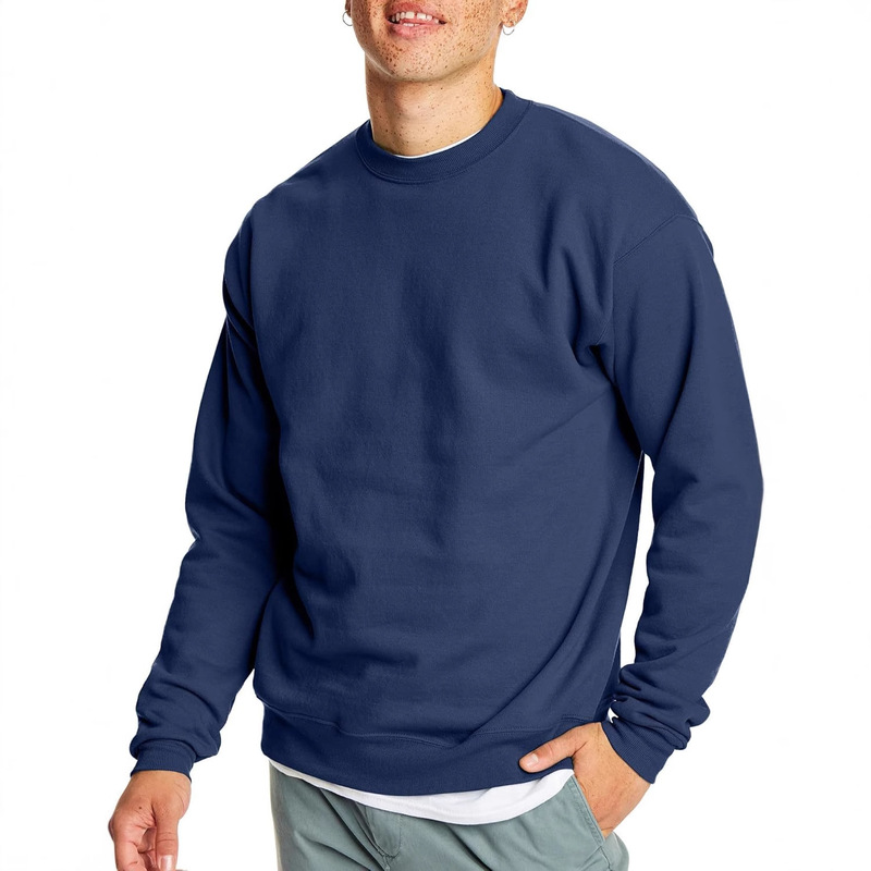 2025 Autumn and Winter Fleece-Lined Long-Sleeve Solid Color Loose-Fit Plus-Size Men's Sweatshirt, Custom-Made Sports Loose-Fit Crew Neck Pullover 2025 Autumn and Winter Fleece-Lined Long-Sleeve Solid Color Loose-Fit Plus-Size Men's Sweatshirt, Custom-Made Sports Loose-Fit Crew Neck Pullover