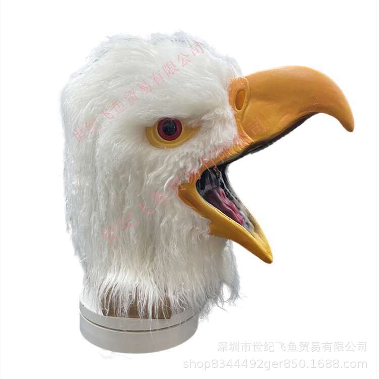 Soporte independiente águila máscara de Halloween bola apoyos animal lindo látex felpa tocados