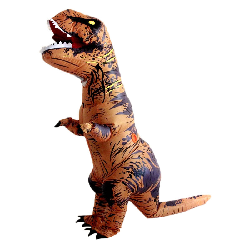 Disfraz Inflable de Tiranosaurio Rex, Accesorios para Fiestas de Disfraces de Halloween, Disfraz de Dinosaurio para Adultos y Niños