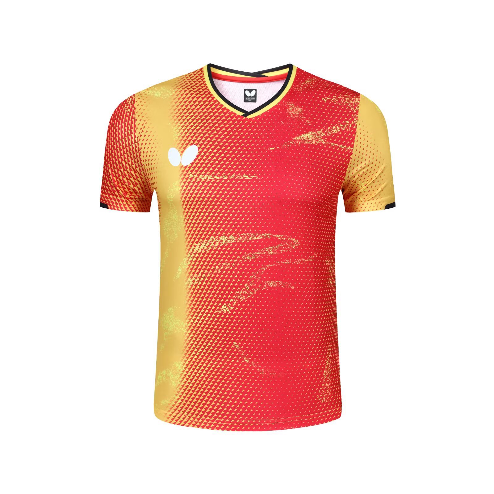 25 mariposa ropa de tenis de mesa rápida secado transpirable ropa de entrenamiento para hombres y mujeres juegos de tenis de mesa ropa deportiva impresa compra de grupo