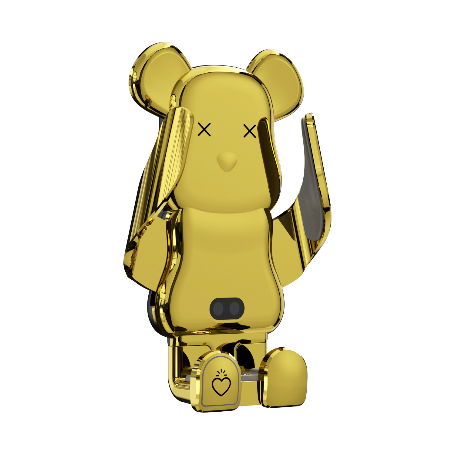 Dibujos animados lindo oso R13 coche carga inalámbrica soporte de teléfono móvil salida de aire navegación productos para automóviles al por mayor transfronteriza