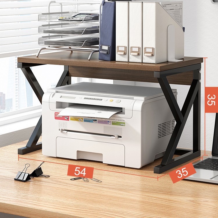 Estante de impresora Estante de almacenamiento multicapa de piso Estante de subcapa Estante de almacenamiento de escritorio de oficina Gabinete de almacenamiento de impresora