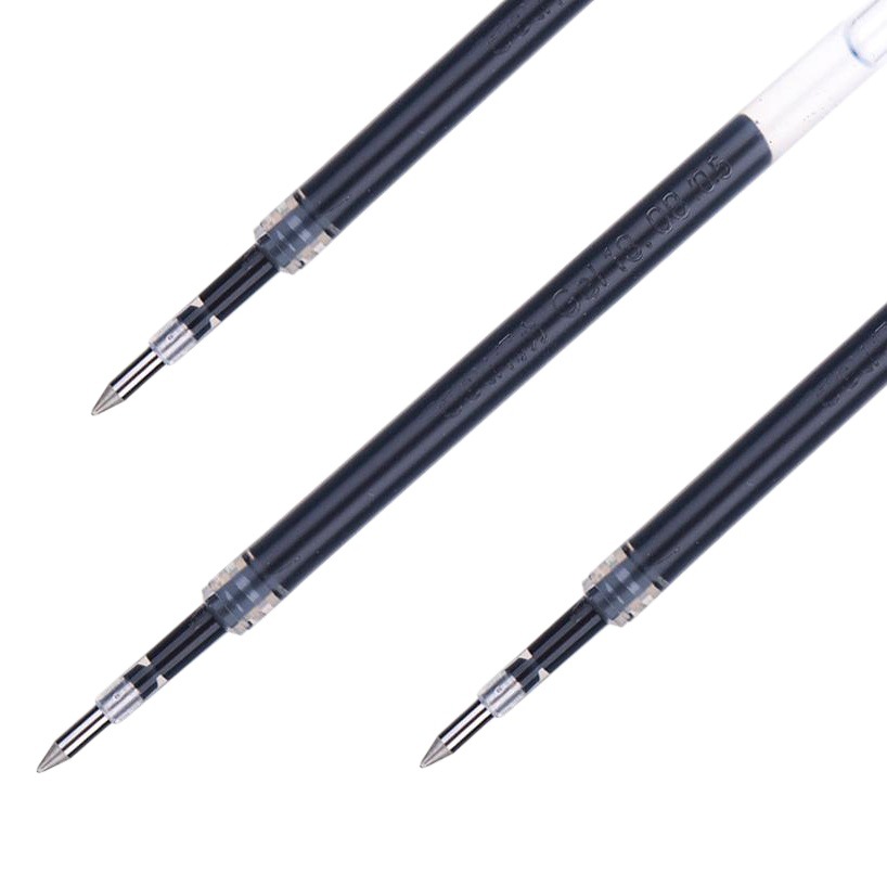 Deli S206 Refill Spring Press Type Neutral Refill 0.5mm Bullet Needle Head Press Refill