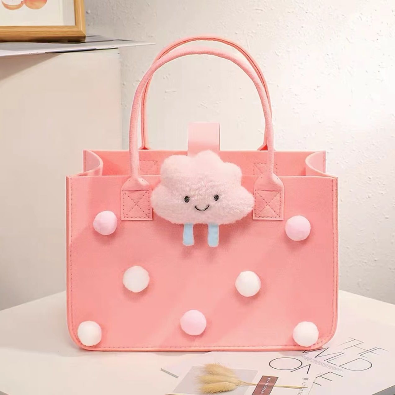 귀여운 핑크 구름; 30*20*18cm