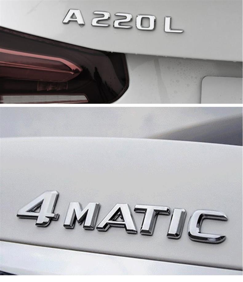 Mercedes-Benz 4MATIC AMG E300L GLC300L C200L tail emblem, lettering, and car stickers