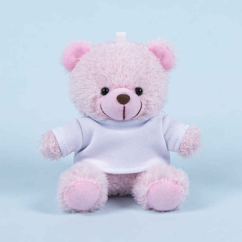 Lindo osito llavero colgante regalo creativo muñecas de peluche vestidas osito de peluche colgante de mochilas escolares para parejas