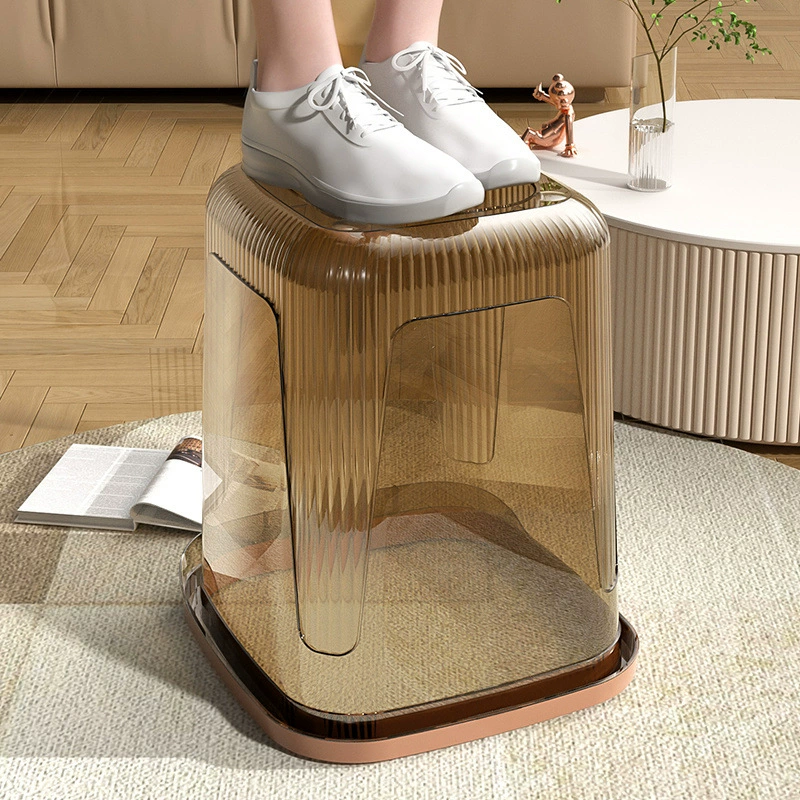 Мусорное ведро для домашнего использования, новая модель 2025 года, квадратное, большой емкости, высокое внешнее оформление, спальня, ванная комната, кухня, гостиная, пресс-кольцо, бумажная корзина