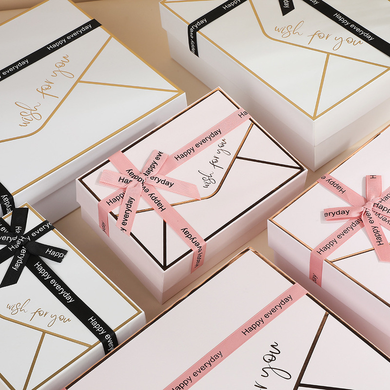 Goddess Pink Heaven and Earth Cover Gift Box Valentine's Day Birthday Gift for Boyfriend and Girlfriend Exquisite Neutral Packaging Box