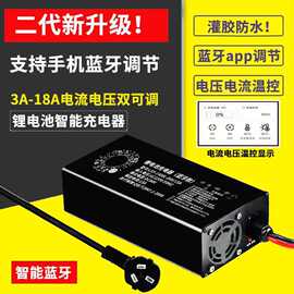蓝牙款】电压电流可调节锂电池充电器72V60V48V可调图片仅供参考