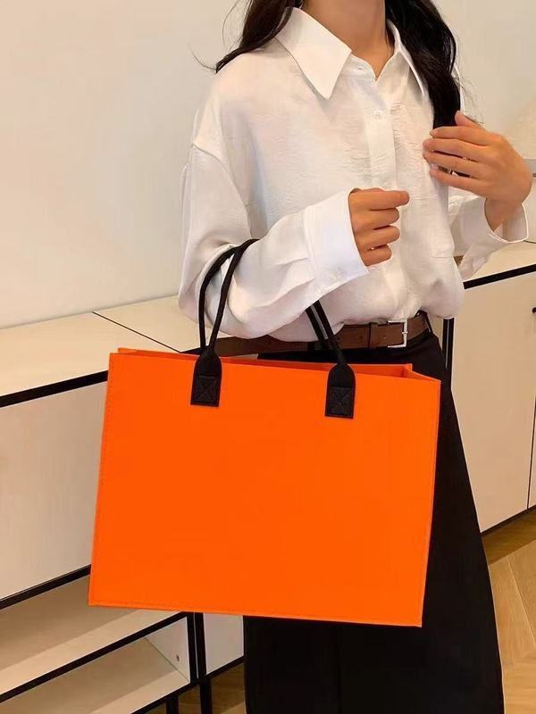 カスタマイズされたフェルトハンドバッグショッピングモールショッピングバッグビジネス企業広告ギフト会社トートバッグカラーマッチングフェルト|undefined