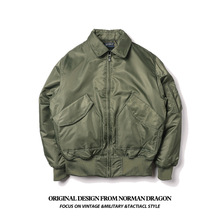 诺曼龙美式军装 空军翻领cwu-45p飞行员夹克棉衣袄军事棒球服男潮