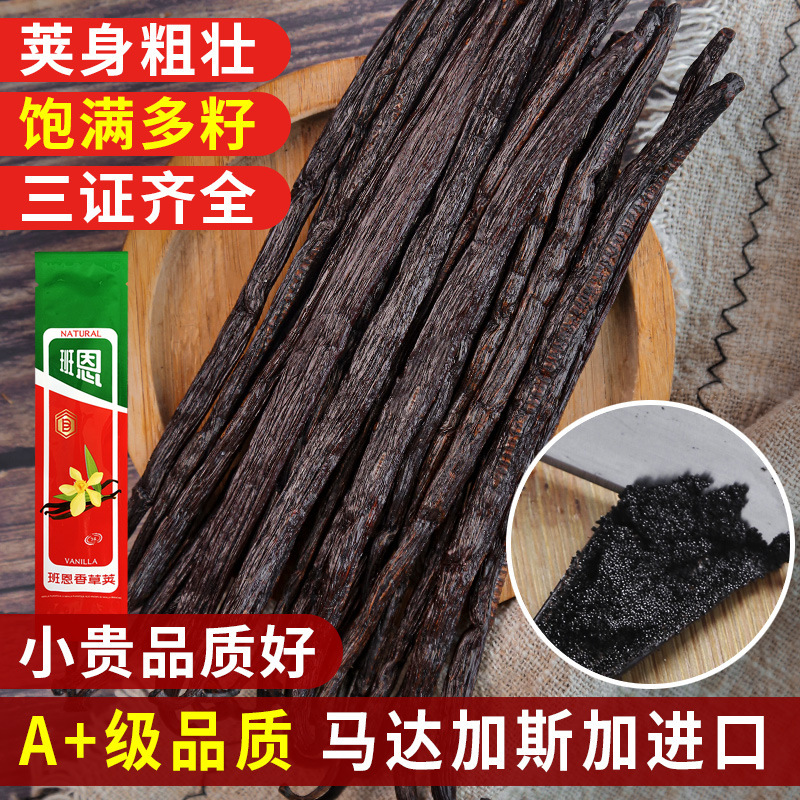 Bann motor Gargas vanilla pod 13-19cm single Tahitian vanilla bean Horse Island Vanilla Stick for baking