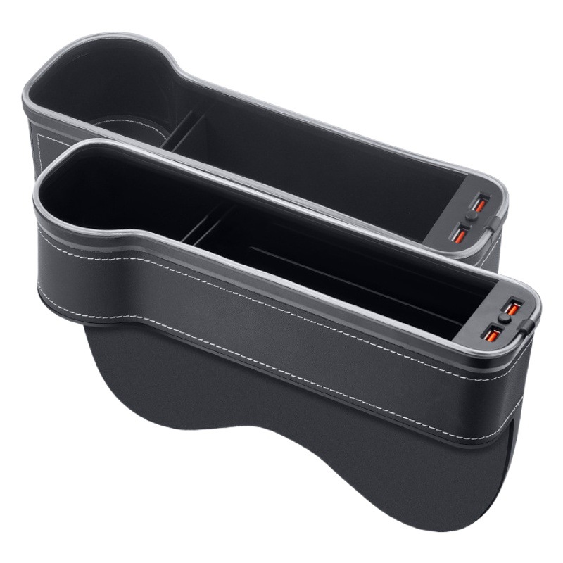 Nueva caja de almacenamiento de espacio de coche transfronterizo de Amazon RGB con caja de almacenamiento de espacio de asiento de coche de carga