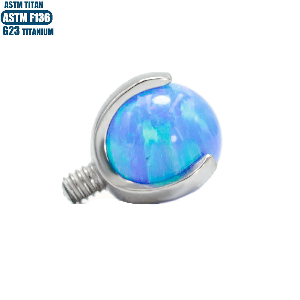 16G labret stud size and finish detail