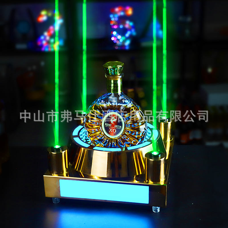 Bar Wine Holder Stainless Steel Laser Champagne and Liquor Display Rack Ace of Spades Axo Wine Base Wine Display Rack Cross-Border Hot Sale