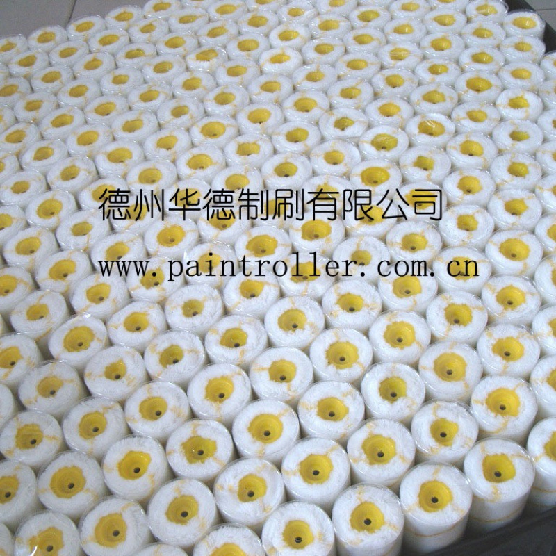 Huade Haojia decorada con cepillo de rodillo de pintura de 5 pulgadas de 30 diámetros de acrílico de lana gruesa de lana media de poliéster de lana fina de pared de cepillo de rodillo pequeño