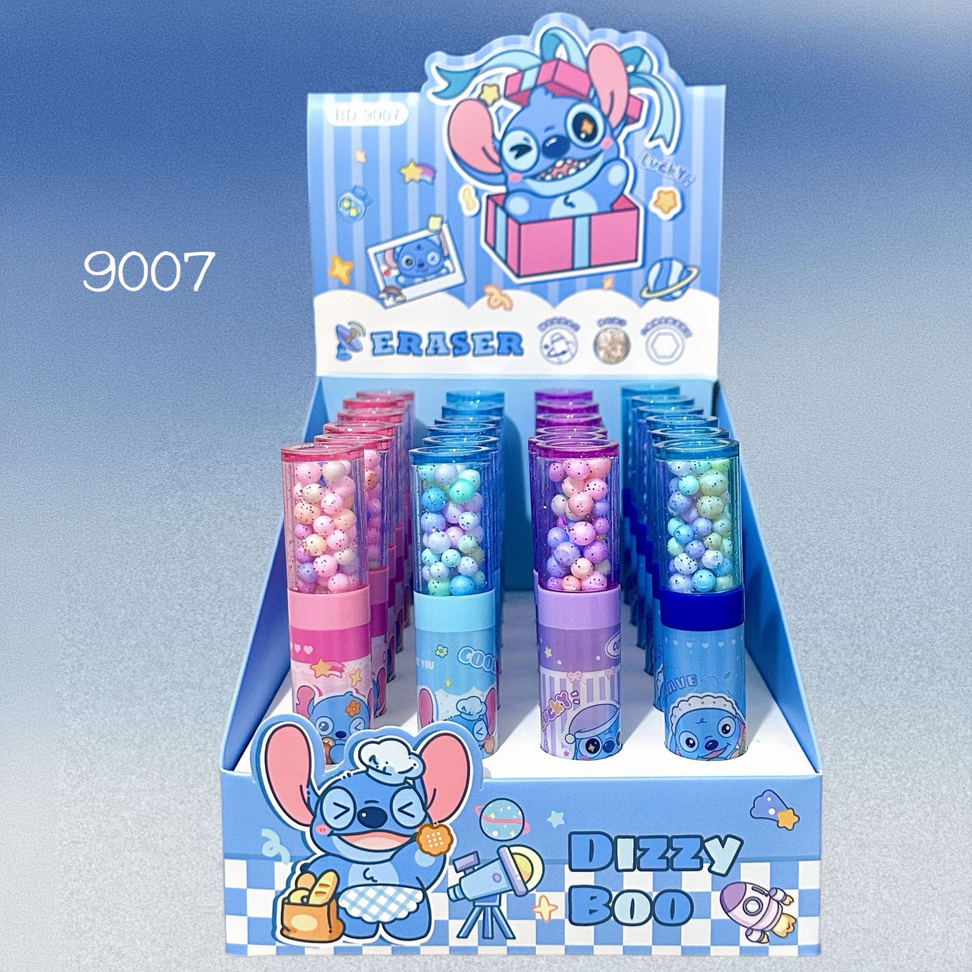 9007 bolas de espuma pequeñas goma azul