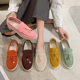 Doudou Shoes 2025 New Sweet Women's Flats Shoes Summer Popular Lazy Shoes Autum Loafers Women's Shoes Large Size