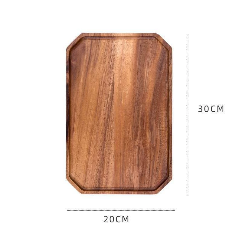 Деревянная доска-ореховый круглый Snack Tray размером 16.5x13.5x2 см, 0.15 кг, современная гостиная хранение блюдо