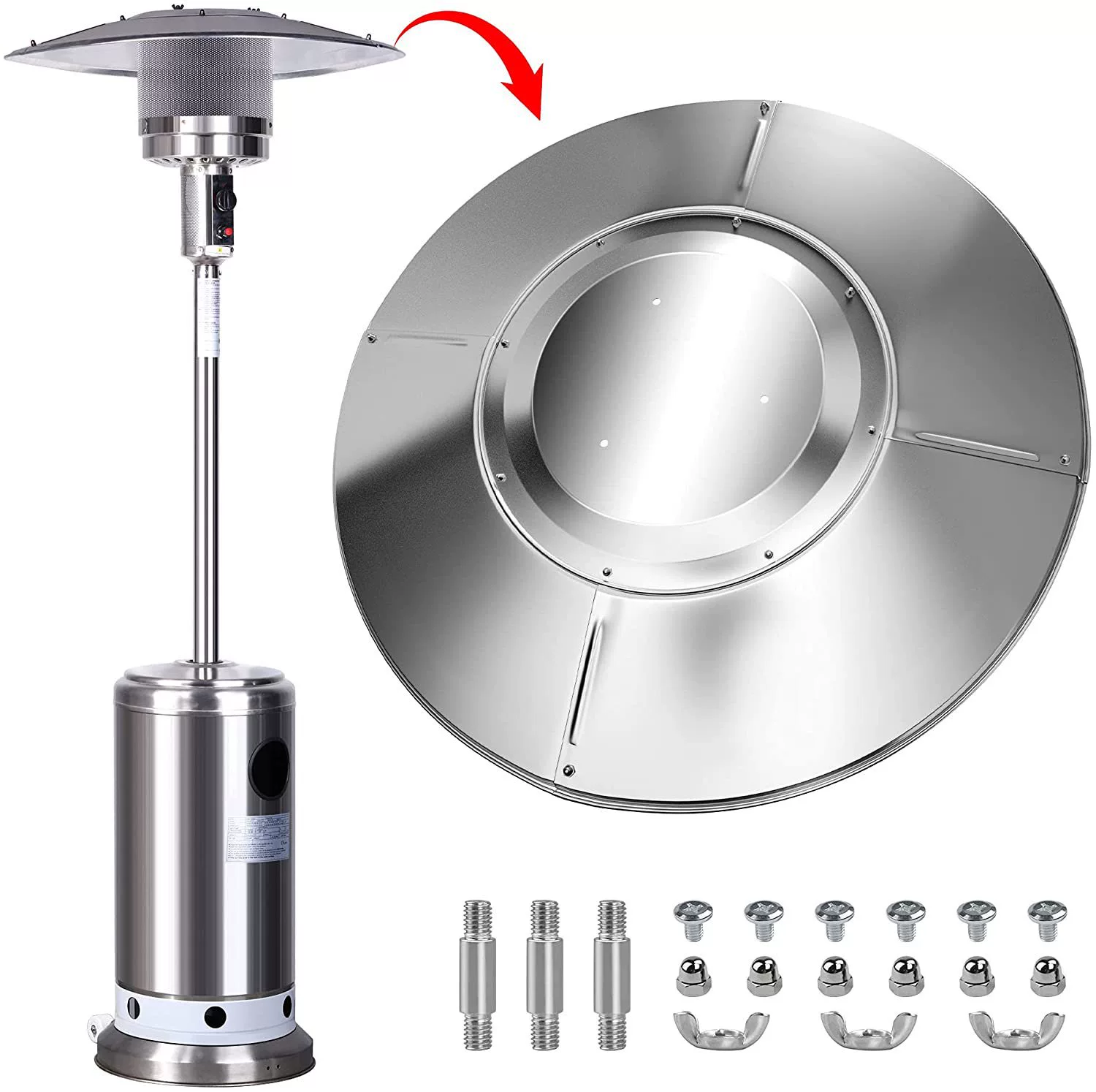 Зонт обогреватель крышка отражателя 3 + 1 (четыре штуки) независимая упаковка