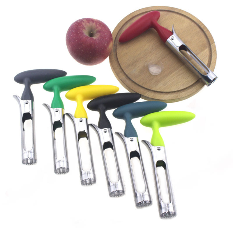 En stock al por mayor de acero inoxidable Apple corer fruta Coring dispositivo separador Apple Coring dispositivo