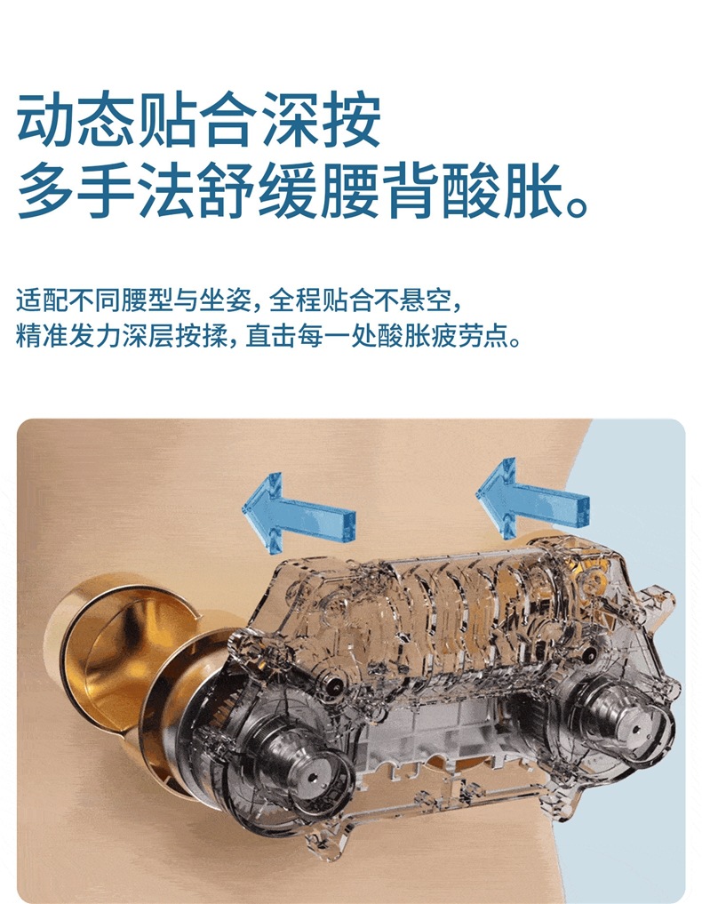 MiaoJie M10Pro Waist Massager - Multifunctional Kneading Device for Back, Shoulders, and Neck - Full Body Massage Device - Car Seat Cushion and Pillow