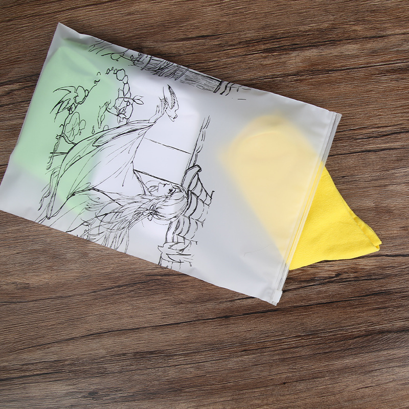 Bolsa de cremallera esmerilada bolsa de ropa transparente bolsa de ropa interior bolsa de embalaje de plástico PE sujetador camiseta bolsa de almacenamiento de autosellado