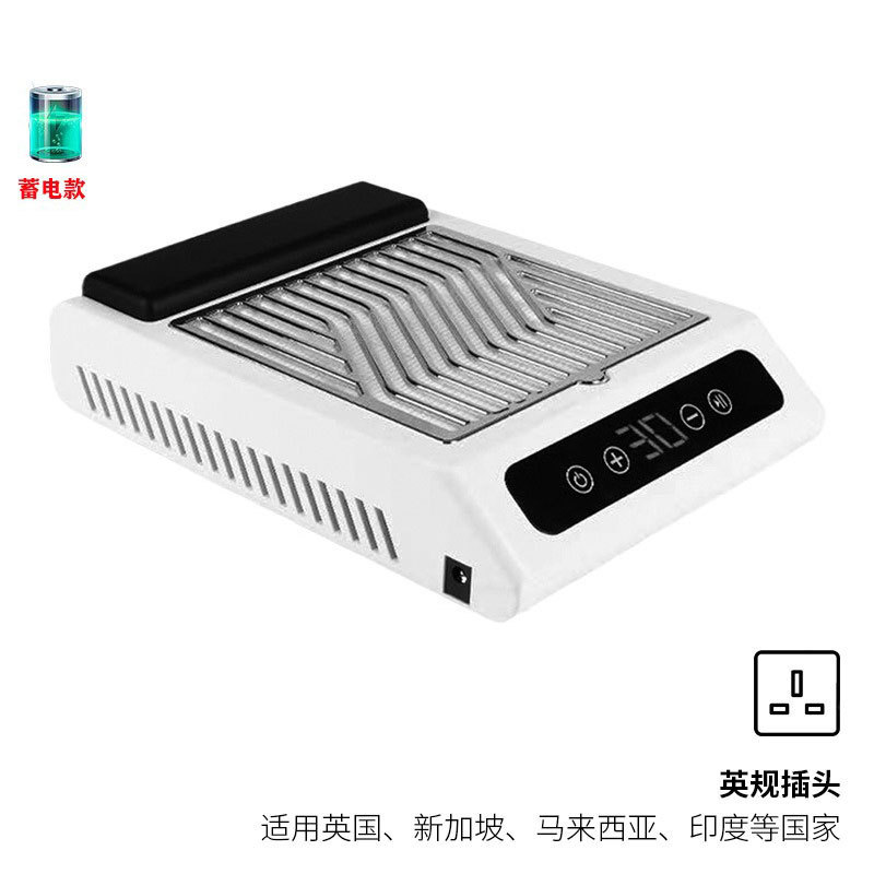 Aspirador de uñas de succión grande transfronterizo 80W aspirador de escritorio de uñas de almacenamiento de energía de carga inalámbrica japonesa de alta potencia