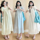 In-Stock 2025 Summer New Korean Fashion Heavy Jacquard Age-Reducing Slimming Elegant Sweet Maternity Dress