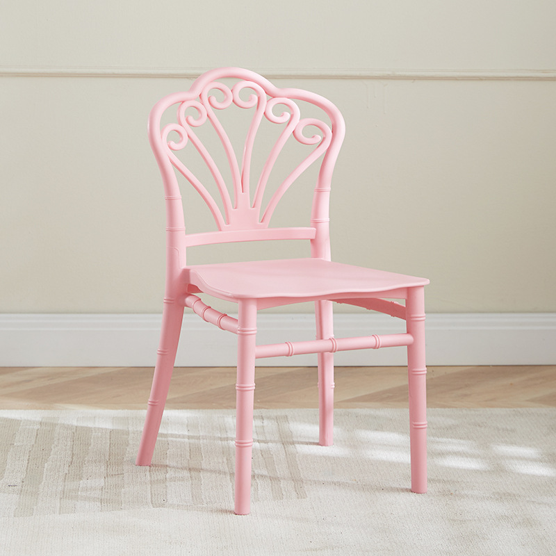 Silla infantil de bambú para banquetes, jardín de infantes o comedor, con respaldo integrado, uso doméstico o escolar