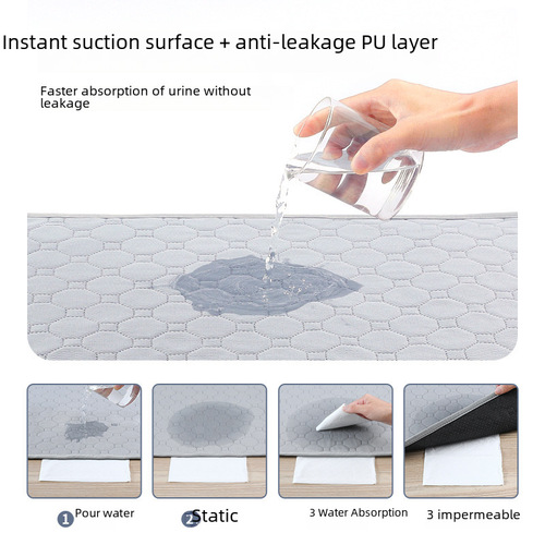 Cross-border pet urine pads, washable and reusable, dog training absorbent waterproof pads, four-layer waterproof diapers for cats