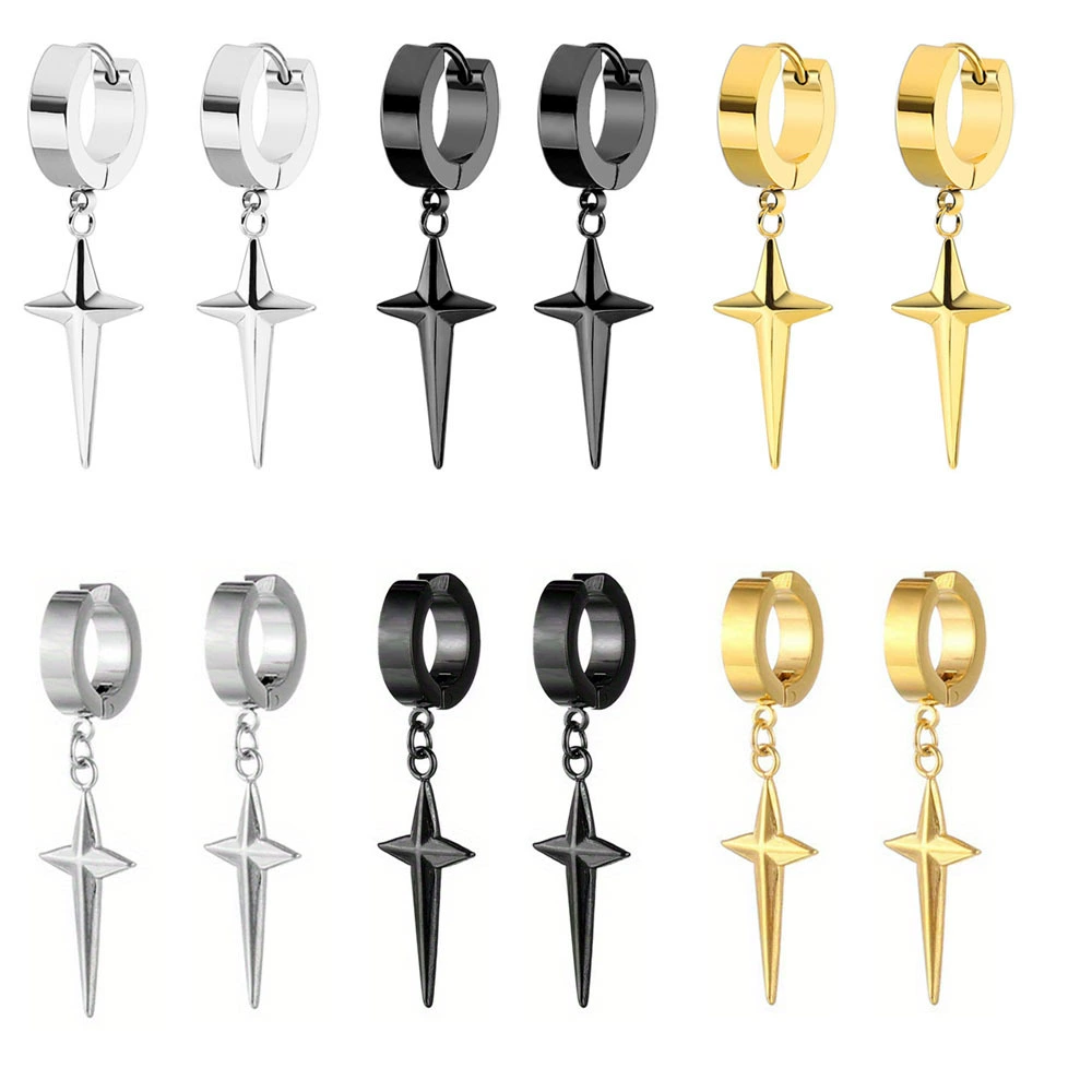 Подвеска из нержавеющей стали, серьги, (跨境 торговля), 1 пара, Amazon, Aliexpress