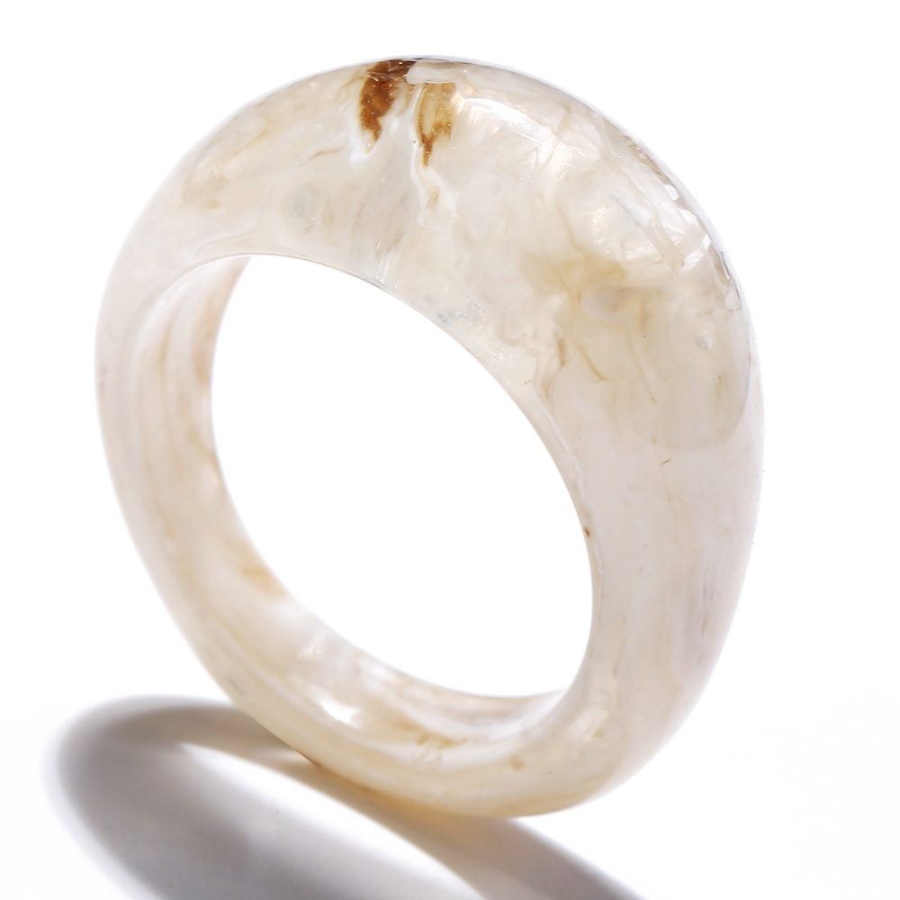 wholesale simple geometric rendering resin ring