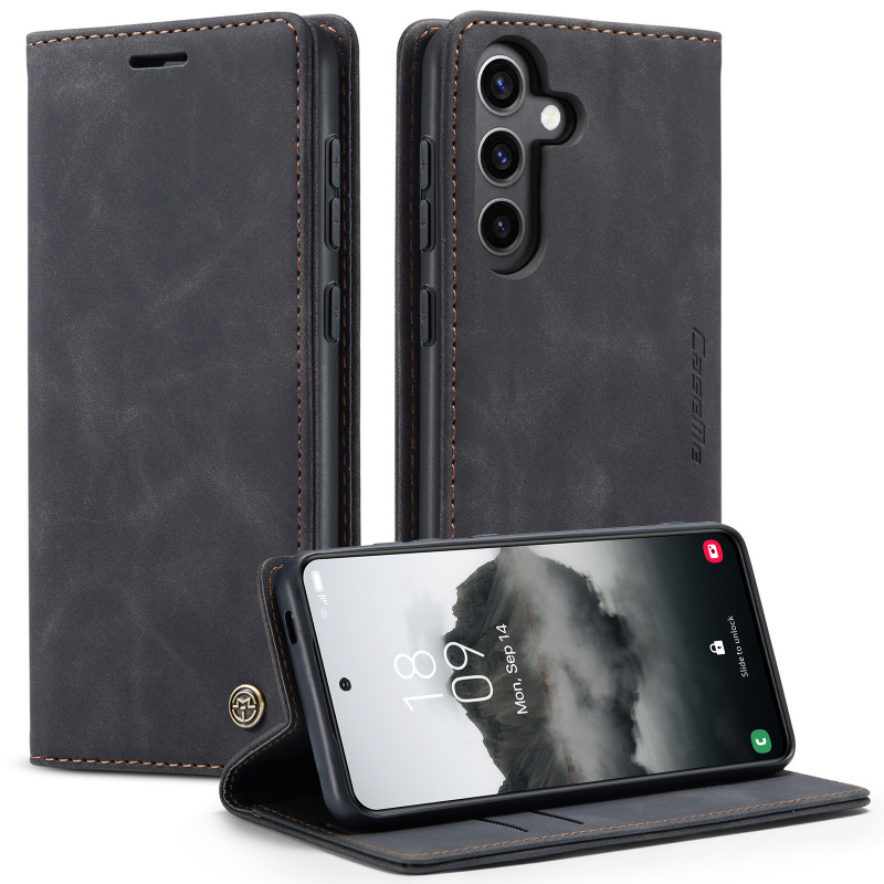 Suitable for Samsung S25 Edge Matte Flip Phone Case Galaxy S26 Ultra Anti-Fall Card-Inserting Leather Case S26 Suitable for Samsung S25 Edge Matte Flip Phone Case Galaxy S26 Ultra Anti-Fall Card-Inserting Leather Case S26