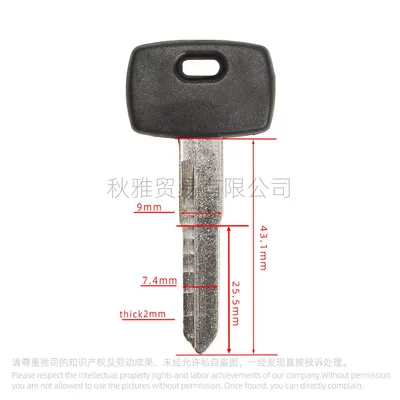 Vision TOUR Key Embryo | Motorcycle Key