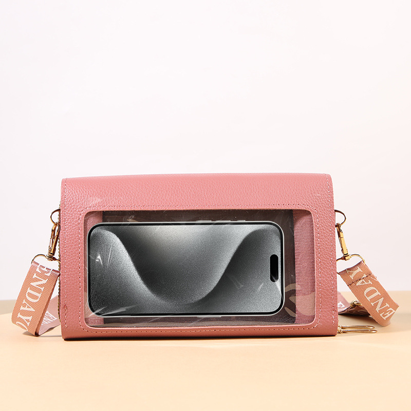 Touch Screen Mobile Phone Bag for Women 2025 New Fashion Texture Shoulder Bag Large Capacity Women's Crossbody Bag