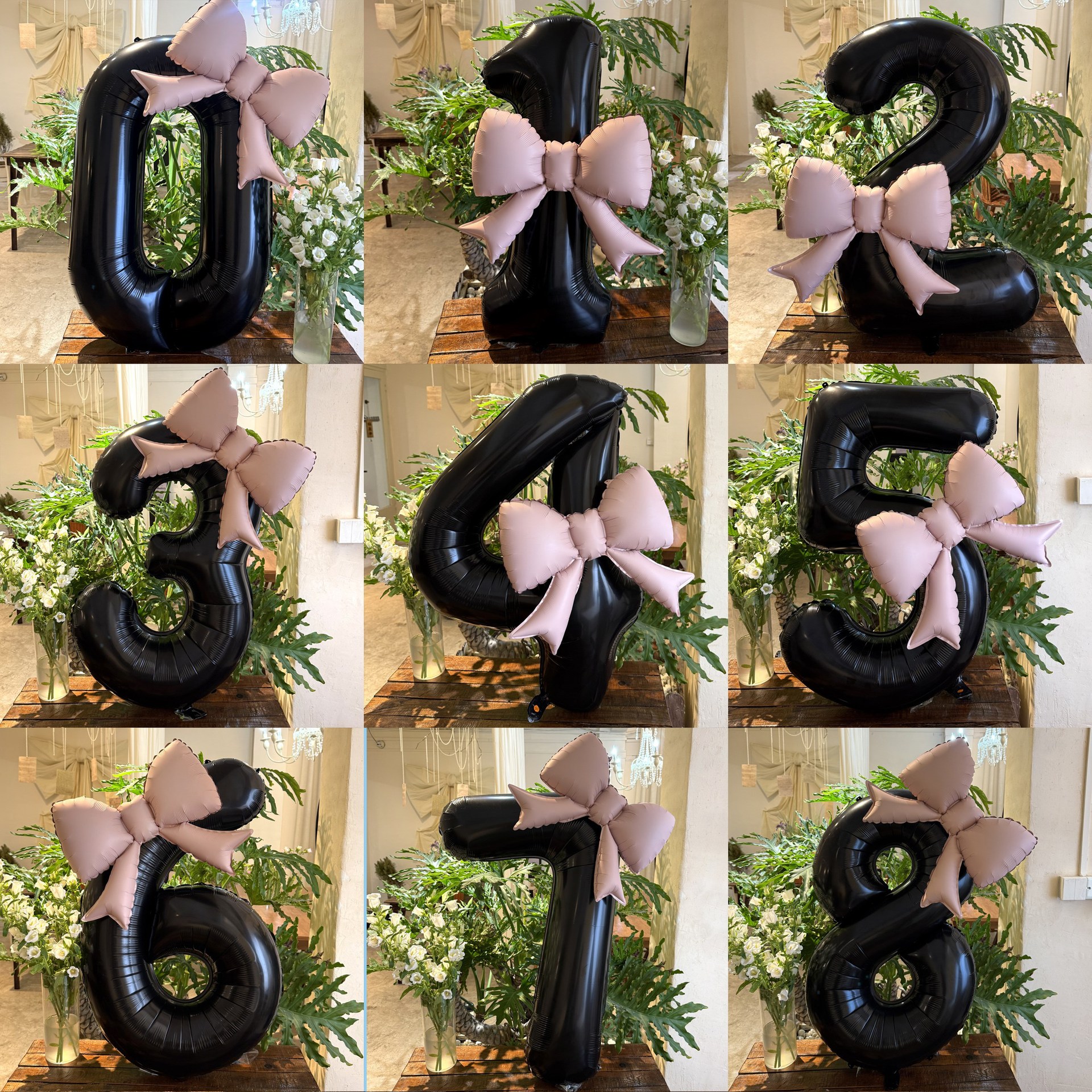 Black Digital Camera 40 Inch With Bow Detail For 1st Birthday Photos And Party Decorations_voghion.com
