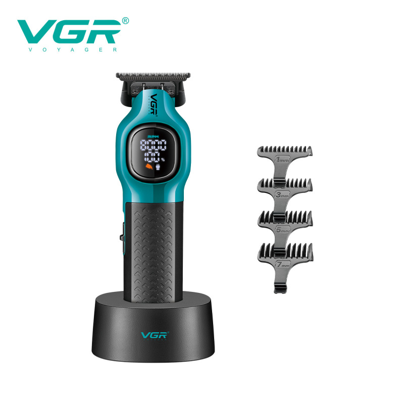 VGR886T クロスボーダー電動デジタルディスプレイバリカンオイルヘッド彫刻電気バリカンメンズプロフェッショナル高速ヘッドバリカン|undefined