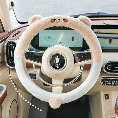 Plush Warm Antifreeze Car Handle | Steering wheel cover