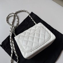 小香菱格鱼子酱纹链条包cf迷你小号方胖子包无金球包斜挎单肩包