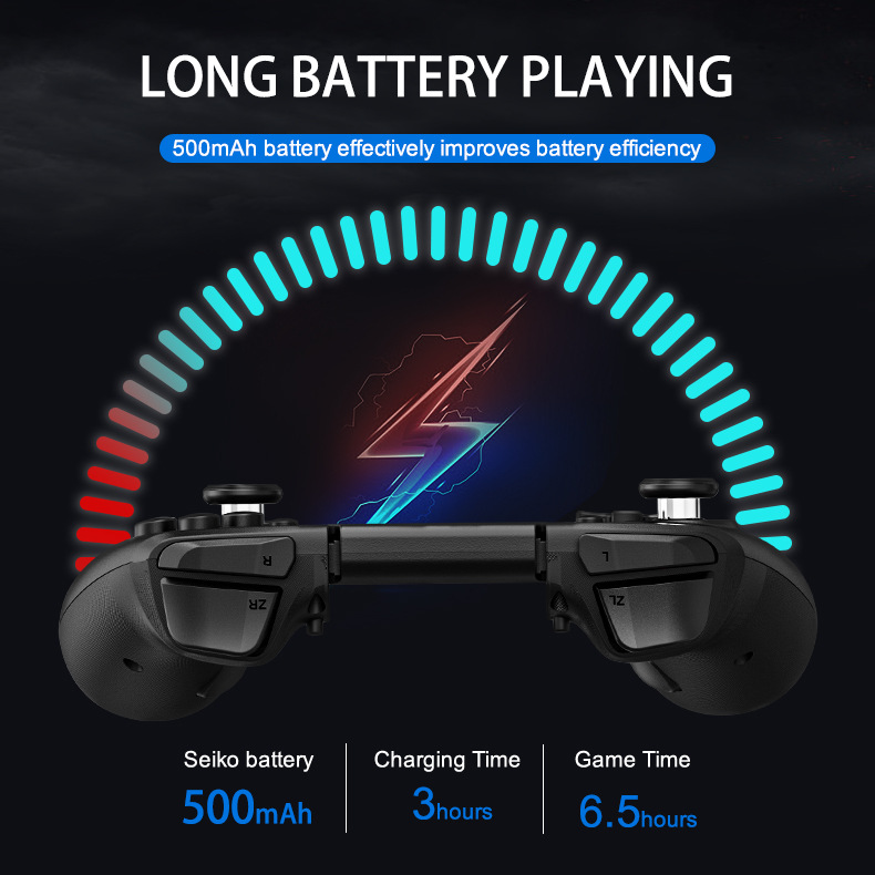 LinYuvo Joint Tour interruptor alegría con Bluetooth manejar colorido RGB luz con llave trasera inalámbrica izquierda y derecha mango