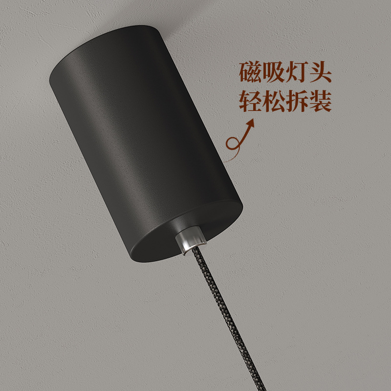 Nuevo estilo japonés Wabiya viento diseño único downlight foco creativo estilo crema B & B restaurante retro barra candelabro