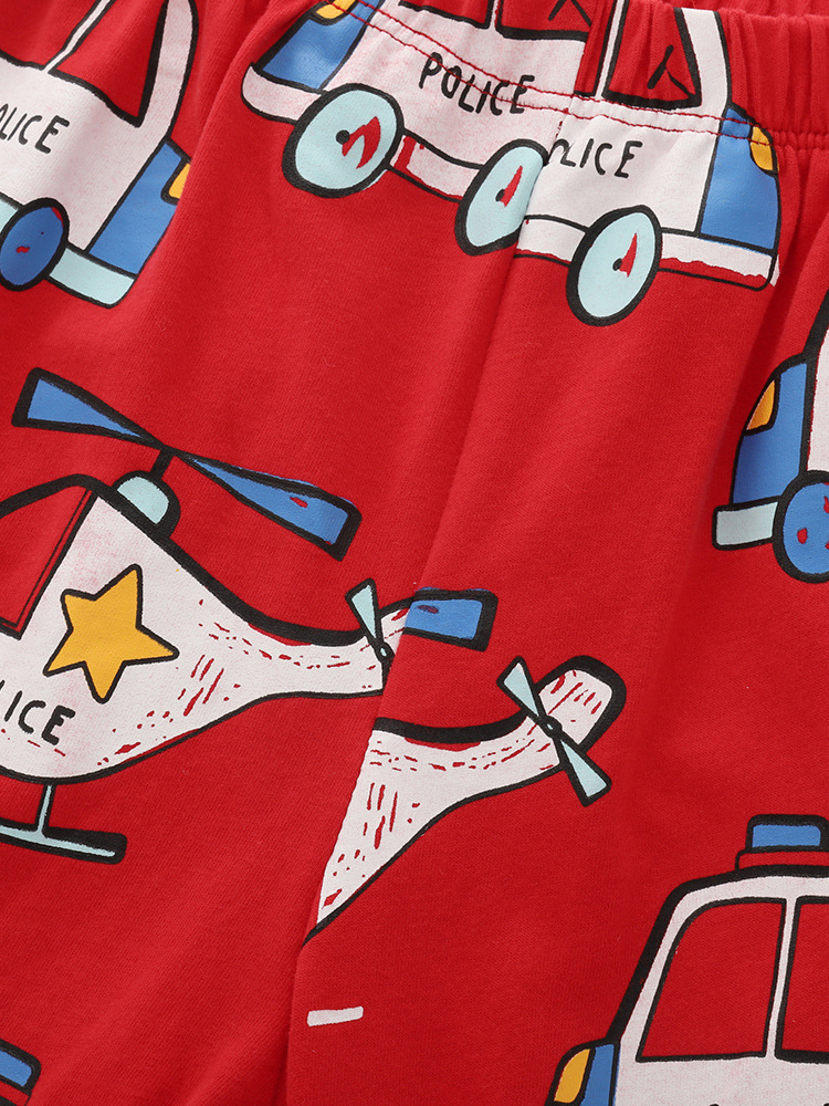 Malwee transfronterizo de niños dos piezas de ropa de verano nueva ropa para el hogar europea y americana de niños de cuello redondo camiseta infantil conjunto