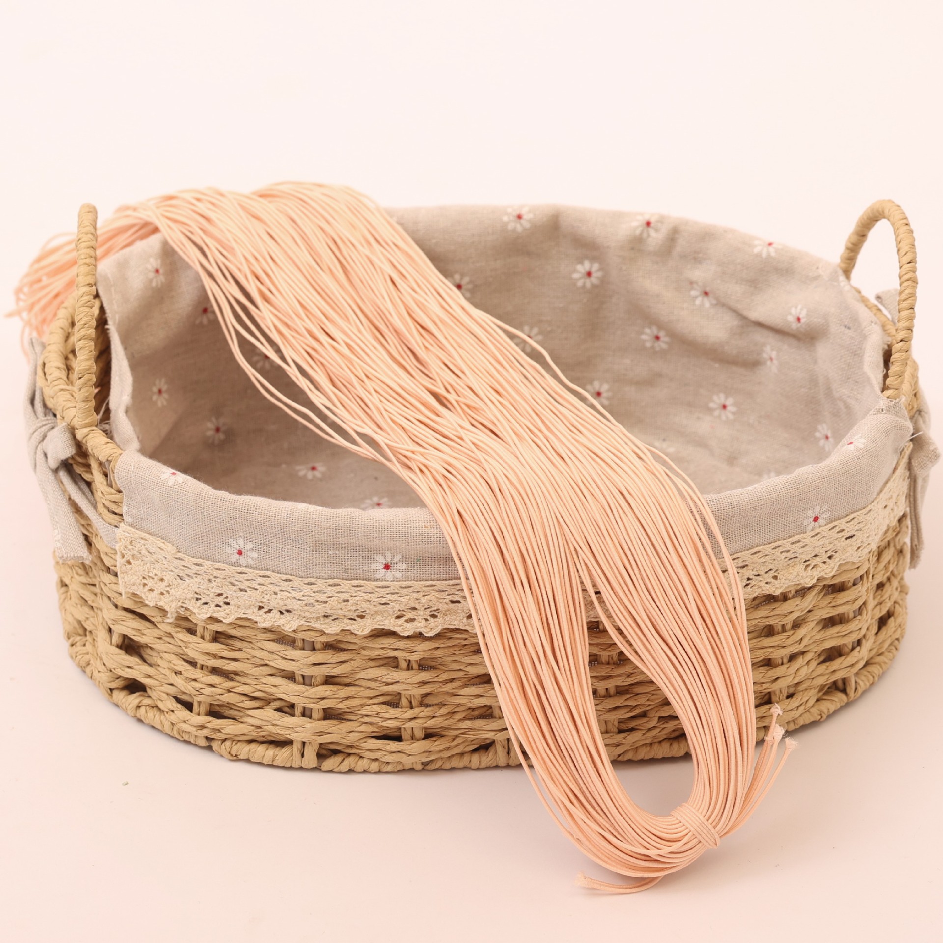 Cintas elásticas redondas al por mayor de 0.6-19mm cuerdas elásticas de color ropa como tendones de látex núcleo de cuerda elástica de alta elasticidad perlas