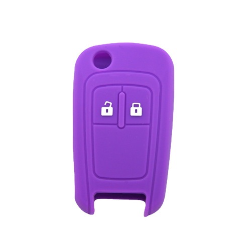 Suitable Chevrolet Aveo RV Folding 2-button Silicone Key Case Soft Rubber Key Cover Car Remote Control Protective Case