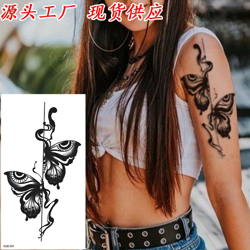 Cross-border Direct Supply Small Full Arm tattoo Sticker Flower Letter Animal tattoo Sticker Black Sticker Cross-border Direct Supply Small Full Arm tattoo Sticker Flower Letter Animal tattoo Sticker Black Sticker